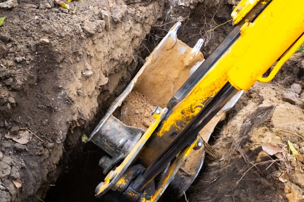 Downspout Trenching in Sparks