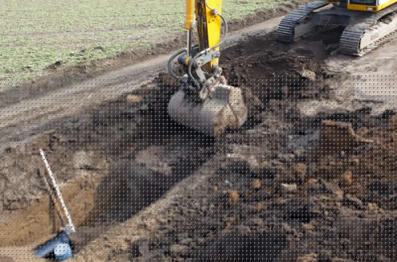 Backhoe Trenching